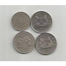 Singapore coins x4