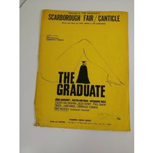 THE GRADUATE VINTAGE SHEET MUSIC SCARBOROUGH FAIR/CANTICLE VOCAL PIANO 1966