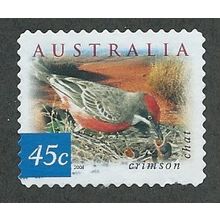 AUS 2001 45c (S/A) 'FLORA AND FAUNA-BIRDS- CHAT(P11.5X11)FINE USED (EBID41-353)