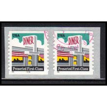 Used 3208A 25c Diner Very Fine CNP Left 55555 SQ PA1971