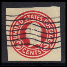 Used U429 2c George Washington Fine Cut Square Z2839