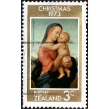 New Zealand 1973 3c Value. Christmas. Tempi Madona. Fine Used