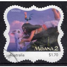 2025: DISNEY, MOANA 2, PART 2, $1.70 USED SELF-ADHESIVE MYSTAMP. 007