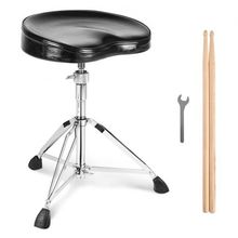 Drum Throne, 21.3-26.4 in / 540-670 mm Height Adjustable, Padded Drum Stool ...