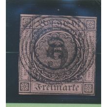 Baden Stamp Scott #4, Used, Circular "50" Cancel