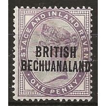 Bechuanaland 1891 SG33 1d Lilac Mounted Mint . .