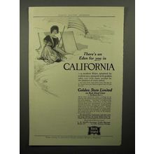 1913 Rock Island Lines Railroad Ad - California