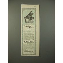 1914 Haddorff Piano Ad - Exquisite Music