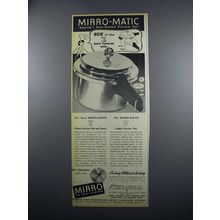 1949 Mirro Mirro-Matic Pressure Pan Ad