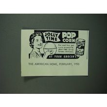 1950 Jolly Time Pop Corn Ad