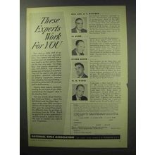 1950 National Rifle Association NRA Ad - Experts Work