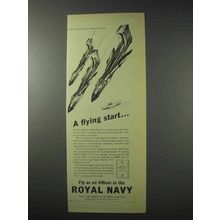 1958 Royal Navy Ad - de Havilland Sea Vixen Fighters