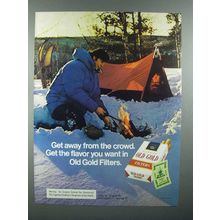 1973 Old Gold Cigarette Ad - Get Away From the Crowd
