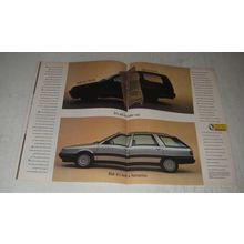 1989 Renault Savanna Estate Car Ad - Saloon Front .Hatch Back.