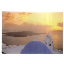 SANTORINI, GREECE used postcard 1994 postmark #