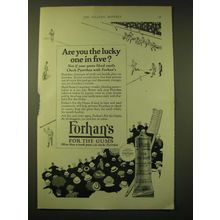 1924 Forhan's For the Gums Toothpaste Ad - Are you the lucky one in five?