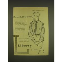 1955 Liberty of London Ad - Unshrinkable warmth