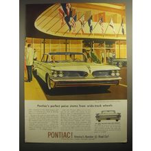 1959 Pontiac Tempest 420E Ad - Pontiac's perfect poise stems from wide-track