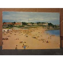 GYLLYNGVASE BEACH, FALMOUTH, CORNWALL used postcard by E T W Dennis 1967 pm =