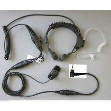 LARINGOFONO AURICULAR MILITAR PARA MOTOROLA Y COBRA CON DOBLE PTT PROFESIONAL