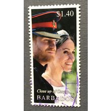 Barbados 2018 Royal Wedding. SG 1493 $1 40c The Duke and Duchess of Sussex