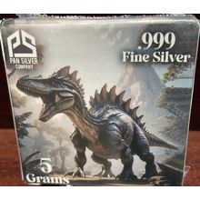 5 Gram Silver Collectible Pan Silver Company Spinosaurus - Limited # 1261/3000