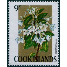 Cook Islands 1967 9c Stephanotis SG237A MNH