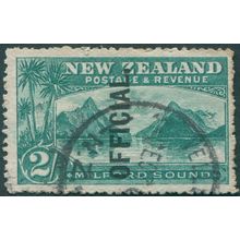 New Zealand 1907 2s blue-green Official SGO66 used