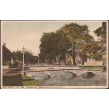 Bourton-on-the-Water, Gloucestershire, 1943 - Salmon Postcard
