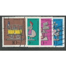 BERLIN -1969 SET 'HUMANITARIAN RELEIF FUNDS' (4v) FINE USED (EBID44-733)