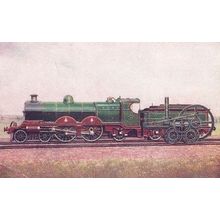 Atlantic Type Locomotive 1803 Victorian 1910 Trevethick Train Rail Old Postcard