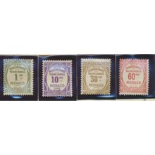 Monaco Stamps Scott #J21 To J24, Mint Hinged, 4 Different