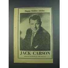 1956 Jack Carson Ad - Variety 50th Anniversary