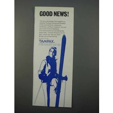1966 Tampax Tampons Ad - Good News!