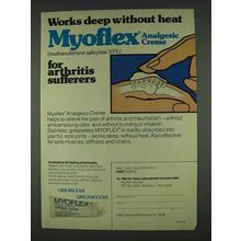 1978 Myoflex Analgesic Crme Ad - Works Deep