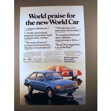 1981 Ford Escort Car Ad - World Praise!