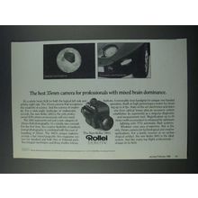 1986 Rollei 3003 Camera Ad - Mixed Brain Dominance