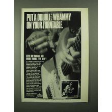 1987 Stevie Ray Vaughan Live Alive Album Ad - Whammy