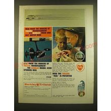 1966 Berkley Model 4200 Spinning Reel Ad - New from the makers of Trilene