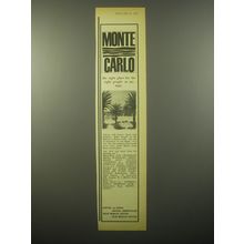 1965 Monte Carolo Tourism Ad - Monte Carlo the right place for the right people