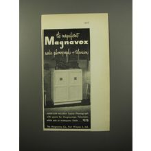 1950 Magnavox American Modern Radio-Phonograph + Television Advertisement