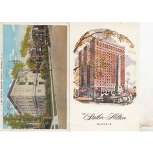 Buffalo General Hospital Hilton Restaurant 2x USA Advertising Postcard s
