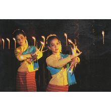 Thailand Candle Classical Dance Dancing Folklore Postcard