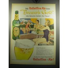 1957 Ballantine Ale Advertisement - Only Ballantine Ale brews Brewer's Gold