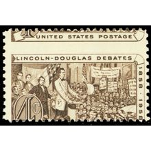 1115, MNH 4¢ Misperf Shift Freak Error Lincoln-Douglas Debate - Stuart Katz
