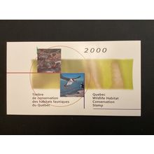 ICOLLECTZONE Canada 2000 Quebec Wildlife Conservation Booklet bird QW13A (A100)
