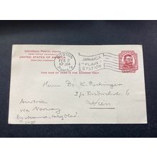 ICOLLECTZONE US UX25 VF UPU Austria Address via Norway used (B400-170)