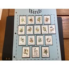 ICOLLECTZONE Ajman Bird Set of sixteen XF NH (B200)