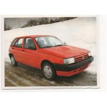 100 Great Cars of the World 1989 Euroflash Sticker #98 Fiat Tipo