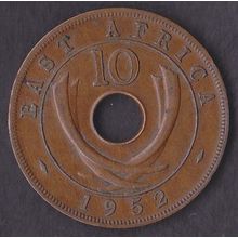 1952 H Kenya (East Africa) 10 Cents Coin